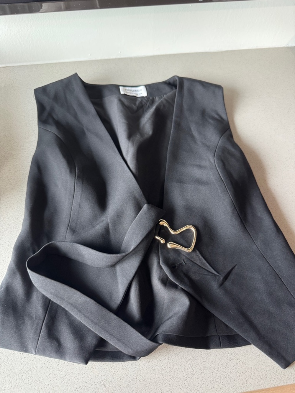 peppermayo black vest